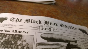 newspaper menu