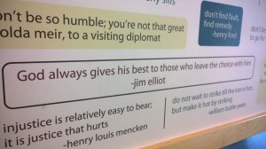 One of the quotes on Pieology's quote wall - John Gamboa
