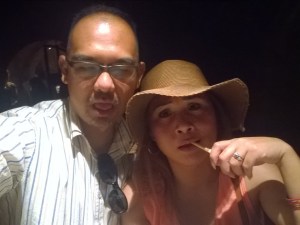 After the wine tasting. Feeling a little buzzed. Castillo de Amorosa Napa